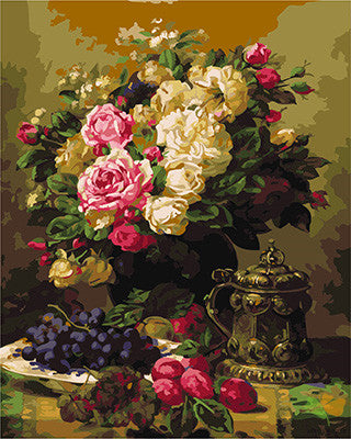 Flower Paint By Numbers Kits UK GX25046