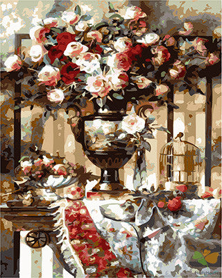 Flower Paint By Numbers Kits UK GX25047