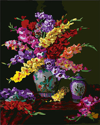 Flower Paint By Numbers Kits UK GX25052