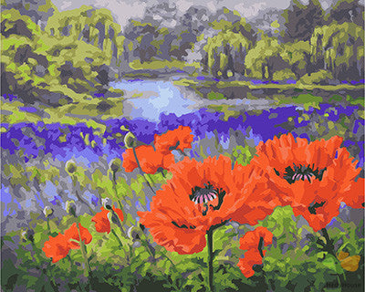 Flower Paint By Numbers Kits UK GX25089