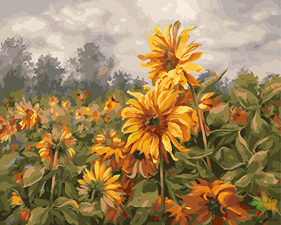 Flower Paint By Numbers Kits UK GX25133