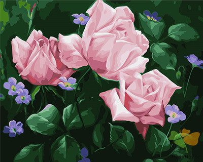 Flower Paint By Numbers Kits UK GX25141