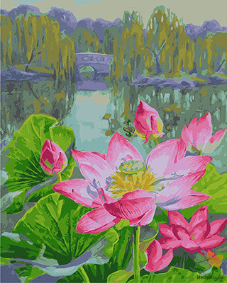 Flower Paint By Numbers Kits UK GX25146