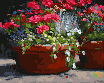 Flower Paint By Numbers Kits UK GX25147