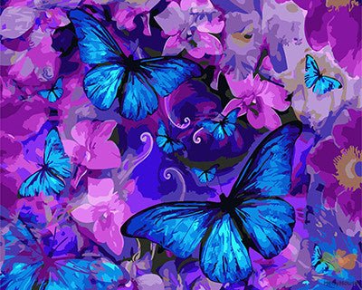 Flower Paint By Numbers Kits UK GX25148