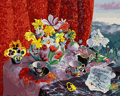 Flower Paint By Numbers Kits UK GX25209