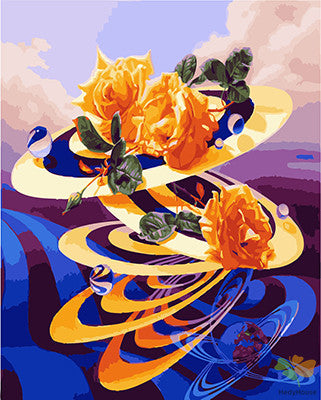 Flower Paint By Numbers Kits UK GX25226