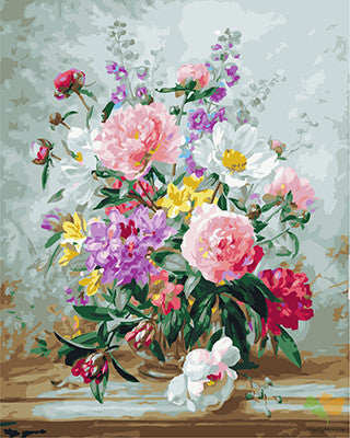 Flower Paint By Numbers Kits UK GX25235