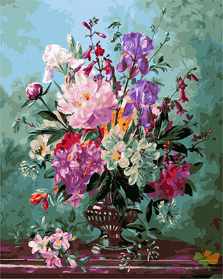 Flower Paint By Numbers Kits UK GX25237