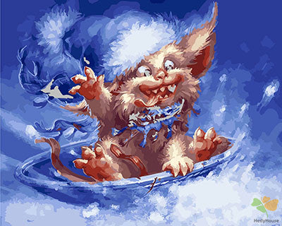 Cartoon Paint By Numbers Kits UK GX25341