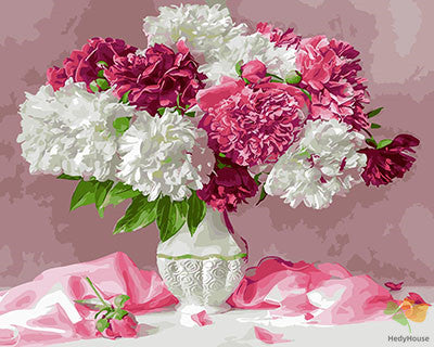 Flower Paint By Numbers Kits UK GX25351