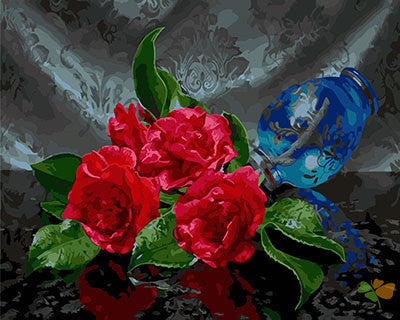 Flower Paint By Numbers Kits UK GX25385