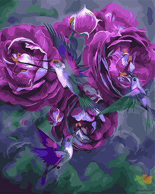 Flower Paint By Numbers Kits UK GX25460