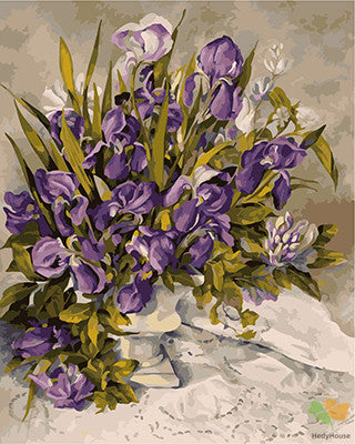 Flower Paint By Numbers Kits UK GX25554