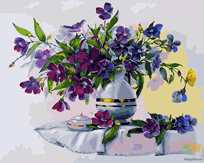 Flower Paint By Numbers Kits UK GX25587