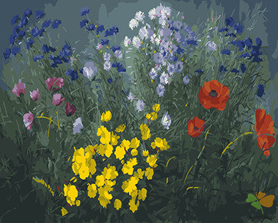 Flower Paint By Numbers Kits UK GX25596