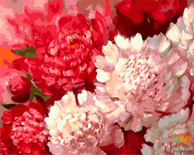 Flower Paint By Numbers Kits UK GX25609