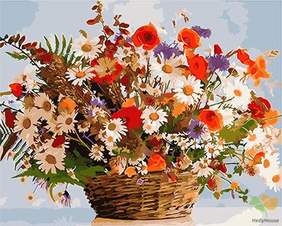 Flower Paint By Numbers Kits UK GX25723