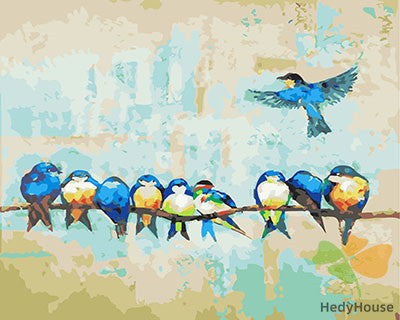 Birds Paint By Numbers Kits UK GX25730