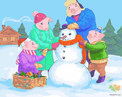 Cartoon Paint By Numbers Kits UK GX25778