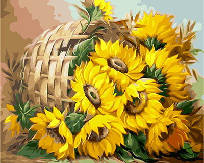 Flower Paint By Numbers Kits UK GX25788