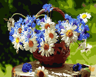 Flower Paint By Numbers Kits UK GX25806