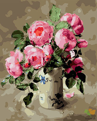 Flower Paint By Numbers Kits UK GX25813