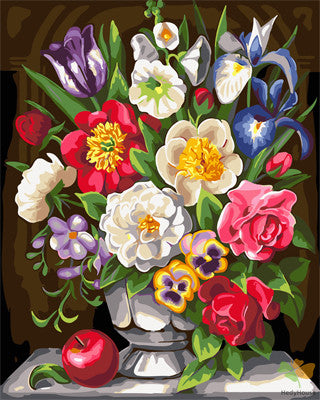 Flower Paint By Numbers Kits UK GX25816