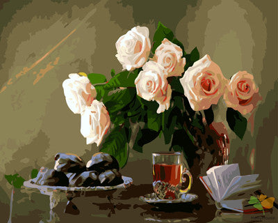 Flower Paint By Numbers Kits UK GX25827