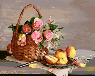 Flower Paint By Numbers Kits UK GX25828