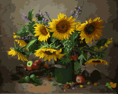 Flower Paint By Numbers Kits UK GX25837