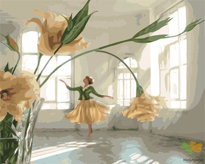 Flower Paint By Numbers Kits UK GX25838