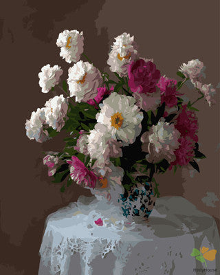 Flower Paint By Numbers Kits UK GX25839