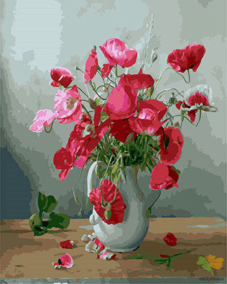 Flower Paint By Numbers Kits UK GX25908