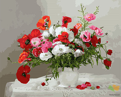 Flower Paint By Numbers Kits UK GX25909