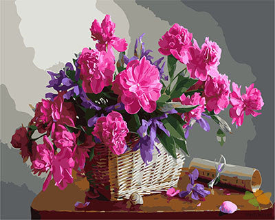 Flower Paint By Numbers Kits UK GX25925