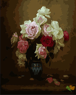 Flower Paint By Numbers Kits UK GX25926