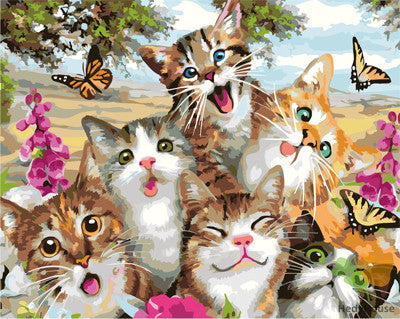 Cat & Dog Paint By Numbers Kits UK GX25935