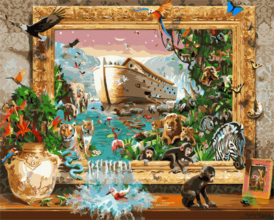 Animal Paint By Numbers Kits UK GX25937