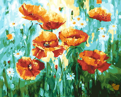 Flower Paint By Numbers Kits UK GX26003