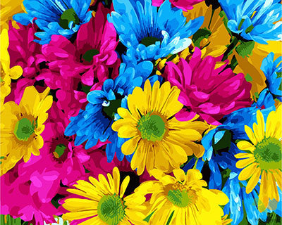 Flower Paint By Numbers Kits UK GX26168