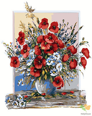 Flower Paint By Numbers Kits UK GX26293