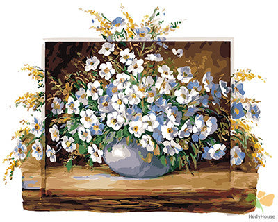 Flower Paint By Numbers Kits UK GX26295