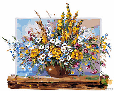 Flower Paint By Numbers Kits UK GX26296
