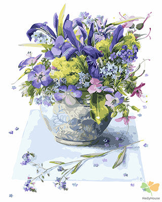 Flower Paint By Numbers Kits UK GX26305