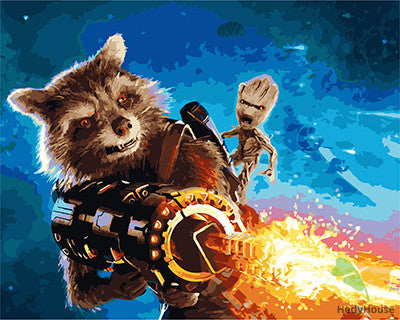 Movie Paint By Numbers Kits UK GX26338