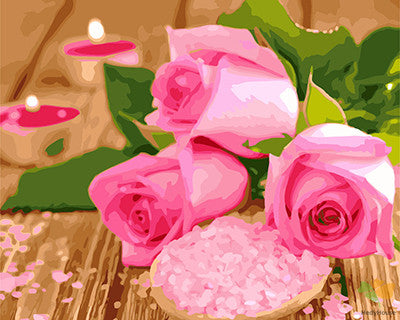 Flower Paint By Numbers Kits UK GX26339