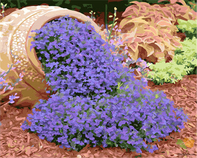 Flower Paint By Numbers Kits UK GX26354