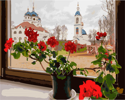 Flower Paint By Numbers Kits UK GX26361