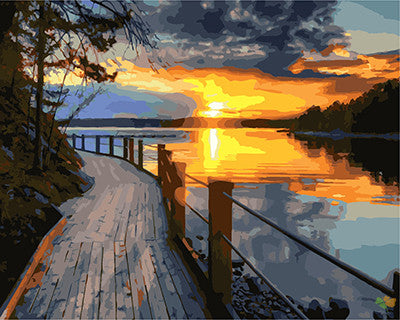 Landscape Paint By Numbers Kits UK GX26376